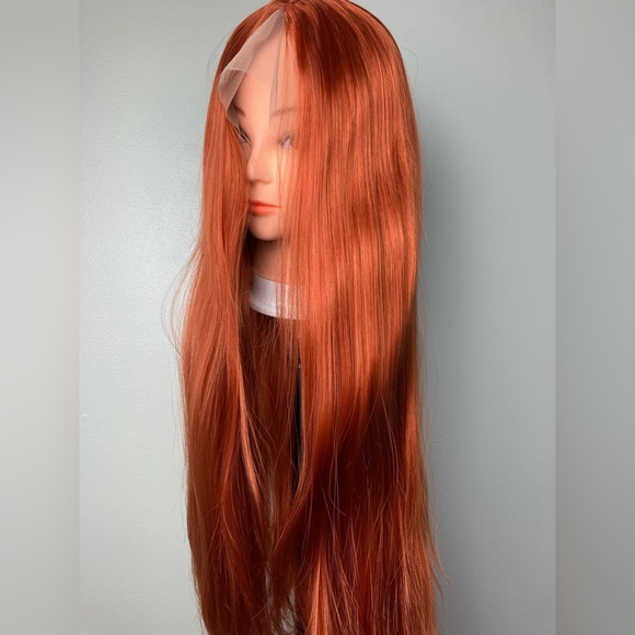 Ginger Copper Red Lace Front Wig - Picture 8 of 11